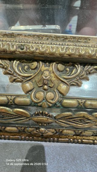 Espejo antiguo siglo XIX dorado