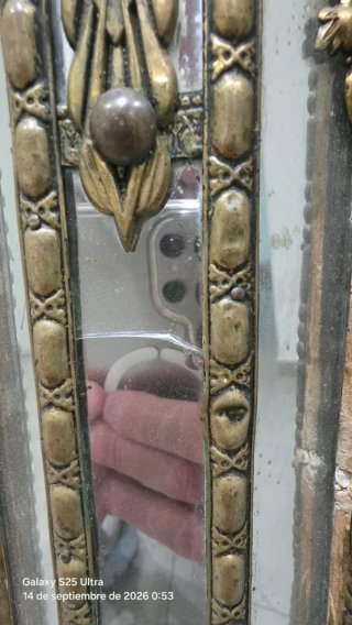 Espejo antiguo siglo XIX dorado