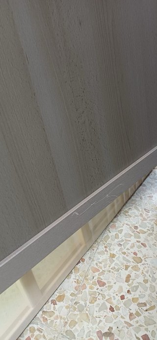 Cuna de madera color gris