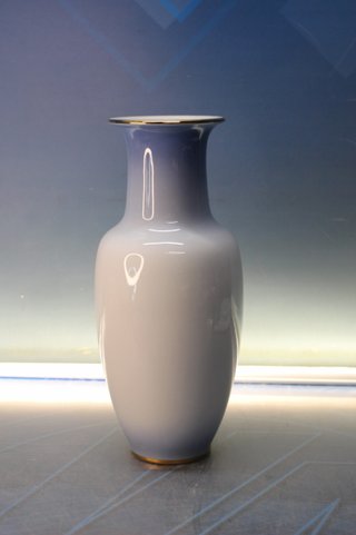 23. Jarrón de porcelana China. Pintado a mano. Vintage.