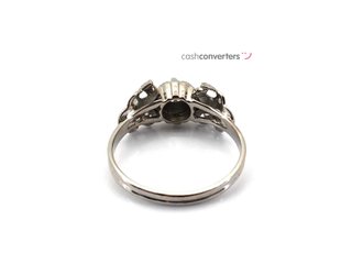 anillo oro 18k con piedra con diamante
