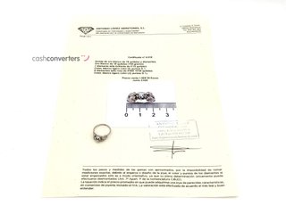 anillo oro 18k con piedra con diamante
