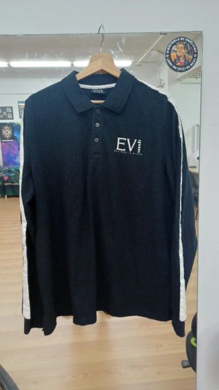 Polo Everlast Manga Larga Talla L/XL Negro