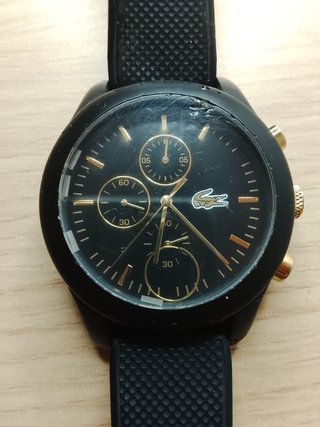 Reloj Lacoste Negro y Dorado