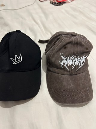 Lote 2 Gorras Negra y Marron