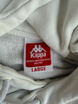 Sudadera Kappa Blanca Vintage