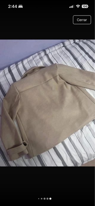 Chaqueta de vestir beige mujer