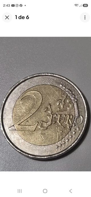 Moneda 2 Euros Coleccionista Defectuosa