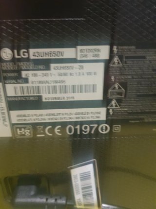 Televisor Smart TV LG 43 Negro