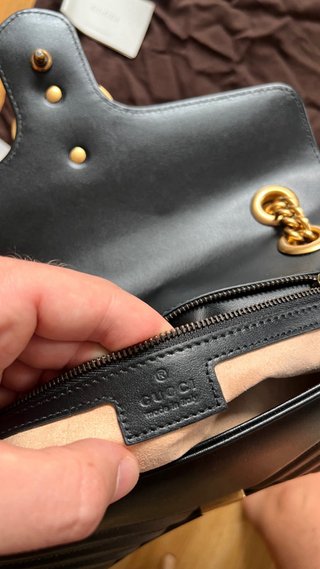 Borsa Gucci Marmont Nero Dorato