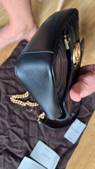 Borsa Gucci Marmont Nero Dorato