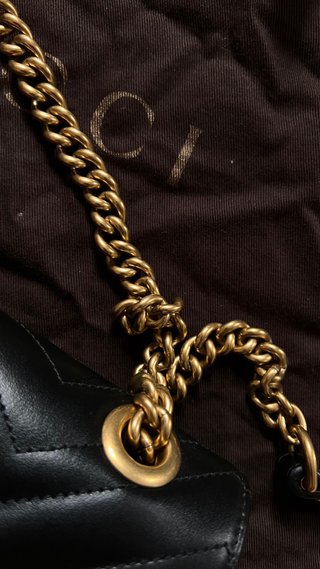 Borsa Gucci Marmont Nero Dorato