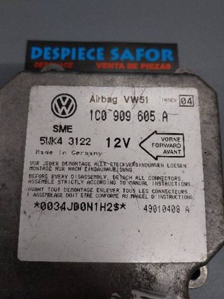 Seat 49114 1c0909605a centralita airbag leon 1.6 g