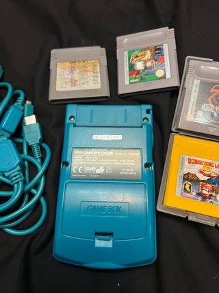 Consola Game Boy Color Azul + Juegos