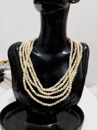 Set 5 collane in osso vintage