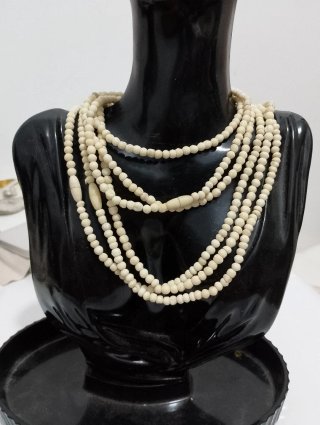 Set 5 collane in osso vintage