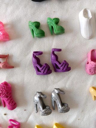 Zapatitos para muñecas Barbie