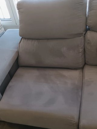 Sofá Chaise Longue Gris Tela