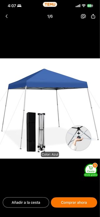 Carpa 2x2 blanca