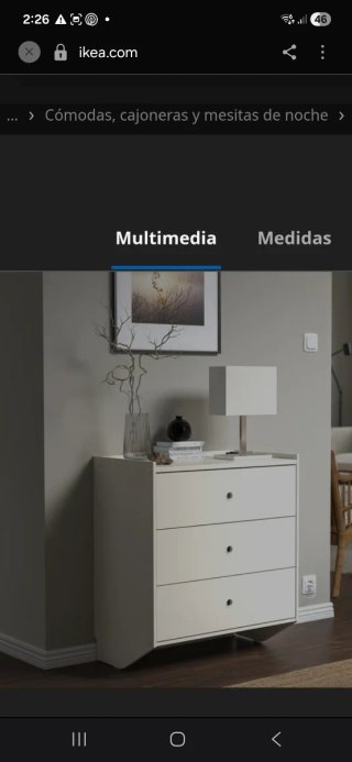 Cómoda cajonera blanca Ikea