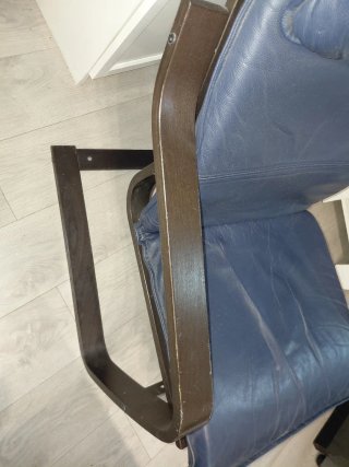 Sillón de piel Ikea Poäng