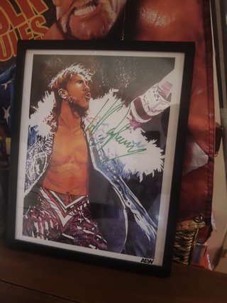 AEW Will Ospreay firmado 45/50 Rob Schamberger