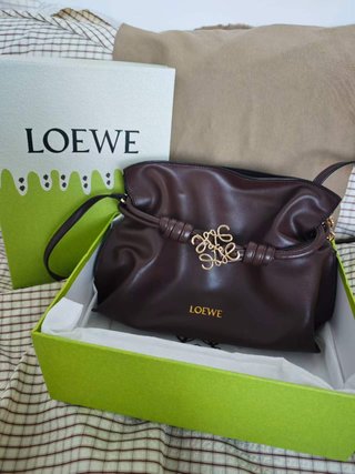 Bolso Loewe Flamenco Piel Napa Marrón