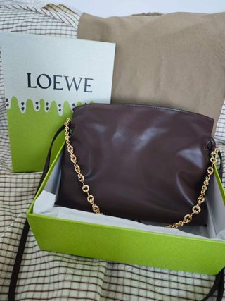 Bolso Loewe Flamenco Piel Napa Marrón