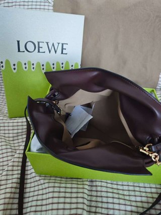 Bolso Loewe Flamenco Piel Napa Marrón