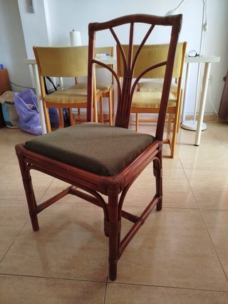 Mesa centro y espejo madera