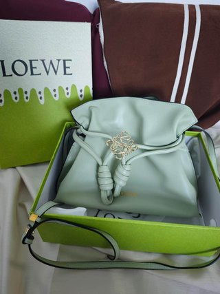 Bolso Loewe Flamenco Piel Napa Verde