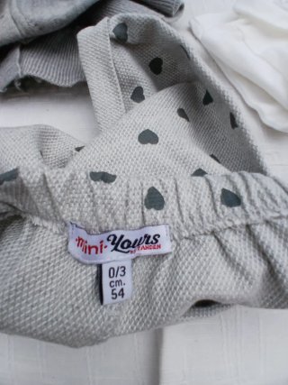 Completo neonata 3 pezzi 0-3 mesi (54 cm)