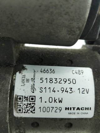 Fiat 7865 motor arranque 51832950 grande punto 1.4
