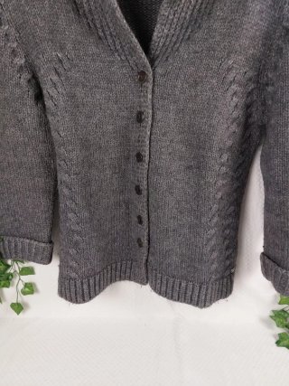 Cardigan Maglione Lana Collo alto Lana Vintage