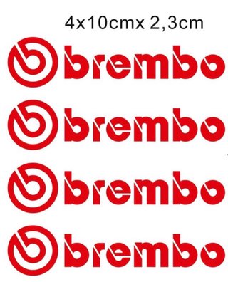 4 Pegatinas Brembo