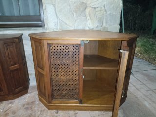 Aparador y mesa rincón madera maciza