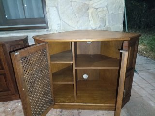 Aparador y mesa rincón madera maciza