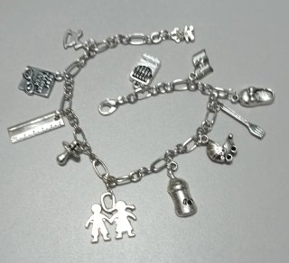 Braccialetto per Bambini in Argento con Ciondolo