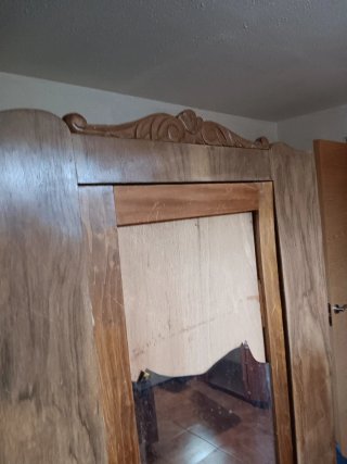 Armario antiguo madera 1 puerta