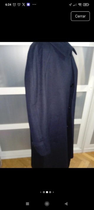 Abrigo lana azul Moorbrook
