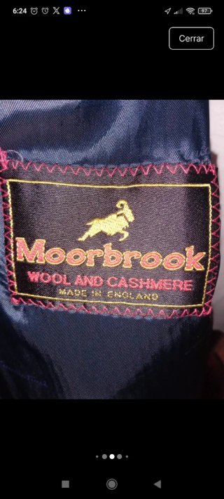 Abrigo lana azul Moorbrook