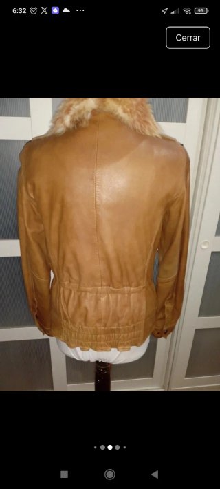 Cazadora Zara Piel estilo bomber marca Zara