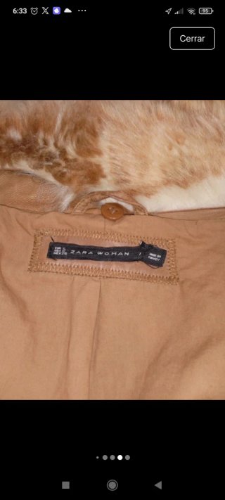 Cazadora Zara Piel estilo bomber marca Zara