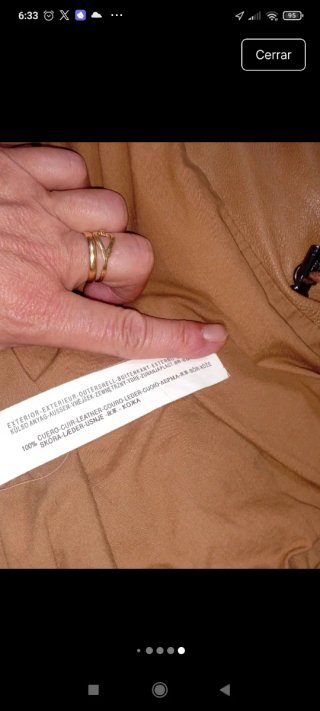 Cazadora Zara Piel estilo bomber marca Zara