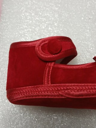 Scarpine neonata rosse n. 17 -  18