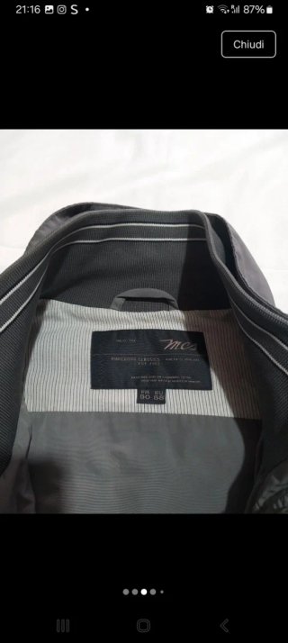 Giacca uomo field jacket impermeabile grigio XXL