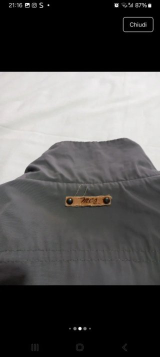 Giacca uomo field jacket impermeabile grigio XXL