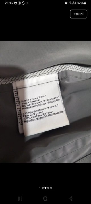 Giacca uomo field jacket impermeabile grigio XXL