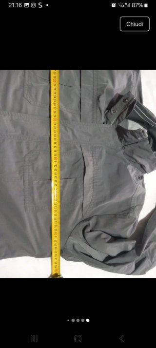 Giacca uomo field jacket impermeabile grigio XXL