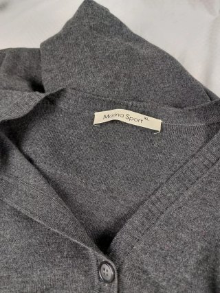 Cappotto Lana Marina Sport Grigio Scollo V